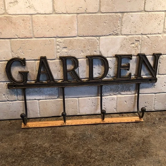 Oil rubbed bronze  Metal Garden Wall Hook - Picture 3 of 4